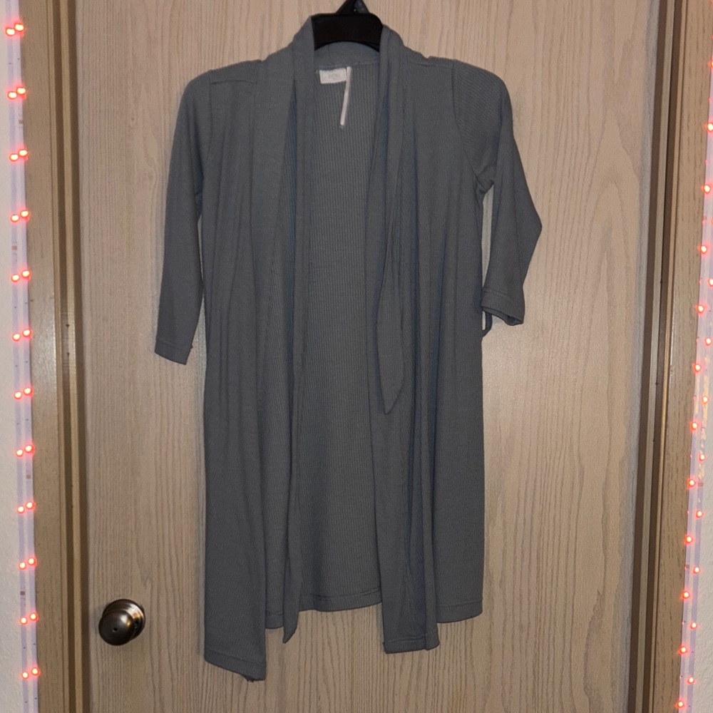 Long Gray Cardigan